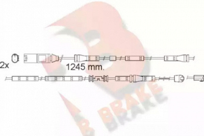 R BRAKE 610559rb -  Сигнализатор, износ тормозных колодок